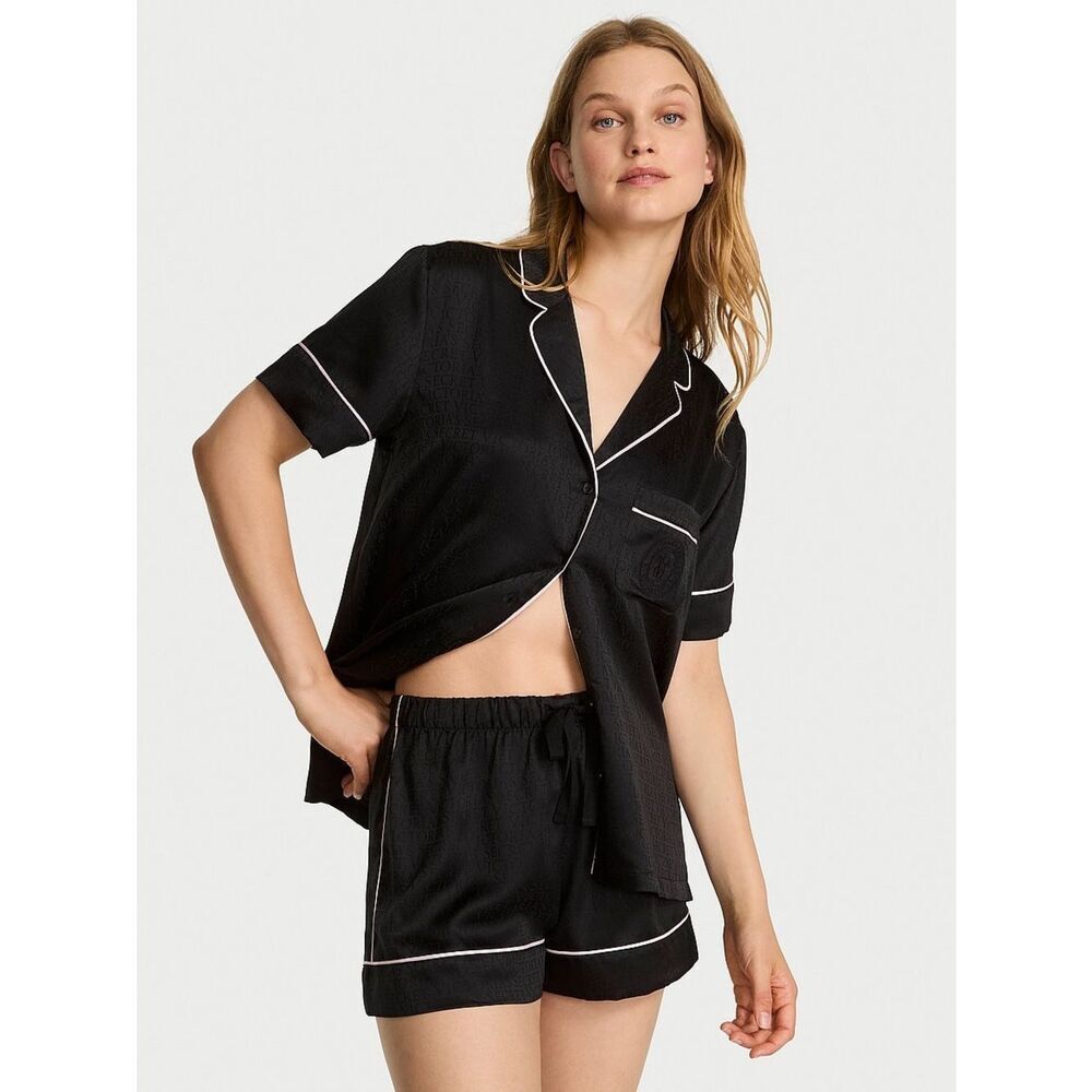 Victoria's Secret Signature Satin Short Pajama Set